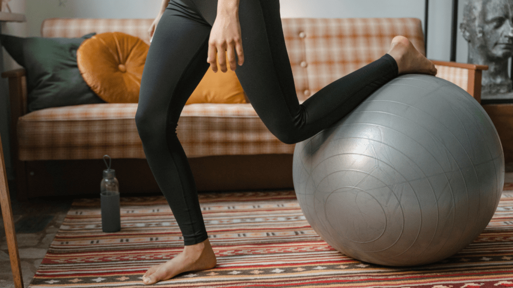 Workouts with exercise ball 