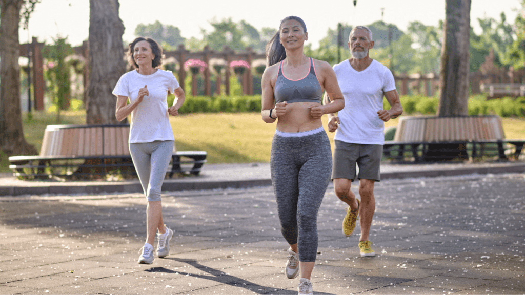 Jogging at park