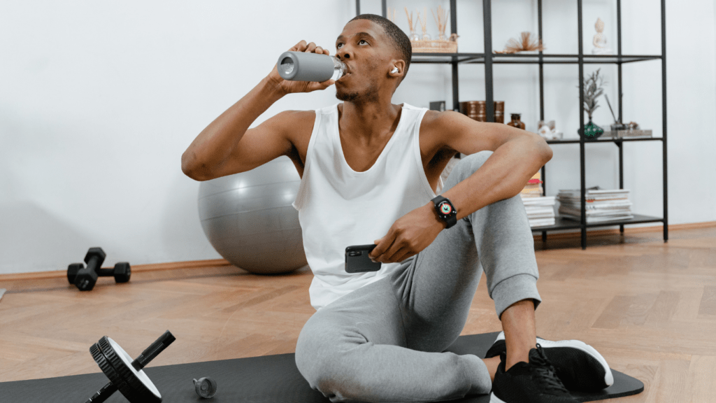 Drinking Water on workout