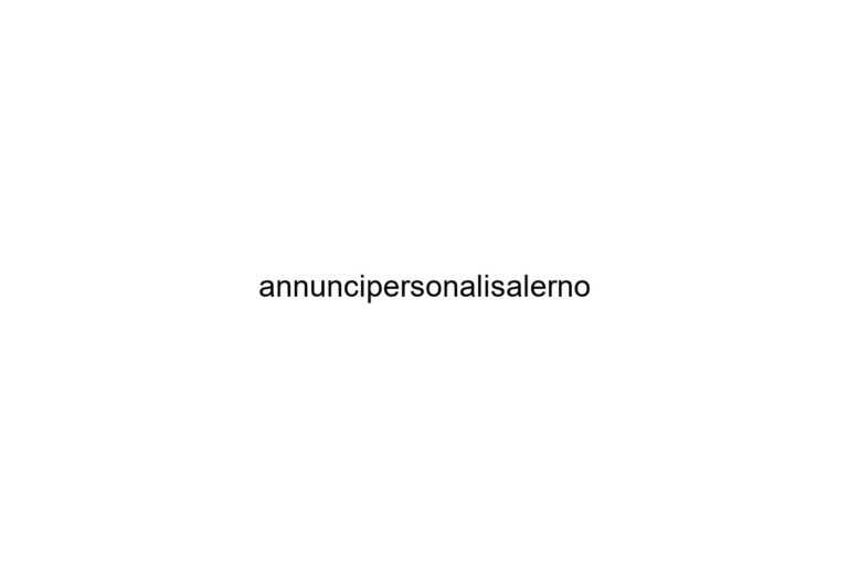 annuncipersonalisalerno