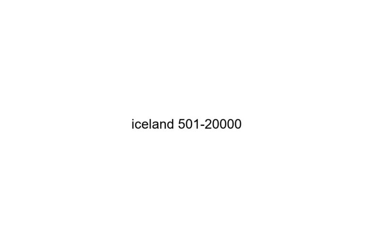 iceland 501 20000