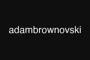 adambrownovski