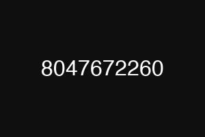 8047672260